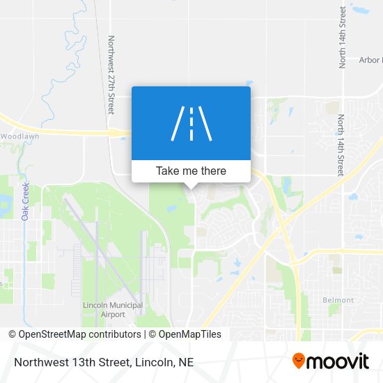 Northwest 13th Street map