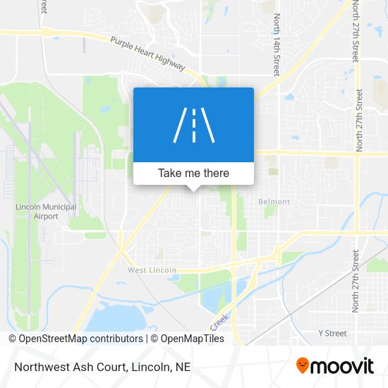 Northwest Ash Court map