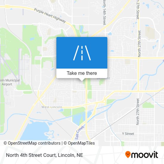 North 4th Street Court map