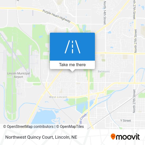 Mapa de Northwest Quincy Court