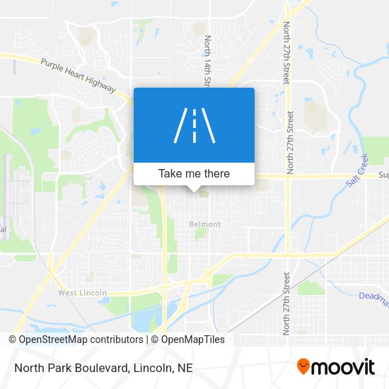 Mapa de North Park Boulevard