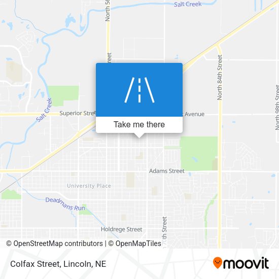 Mapa de Colfax Street