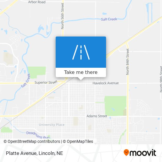 Platte Avenue map