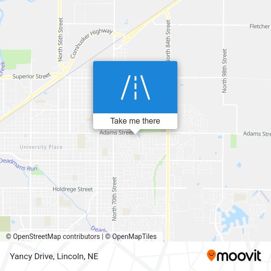 Mapa de Yancy Drive