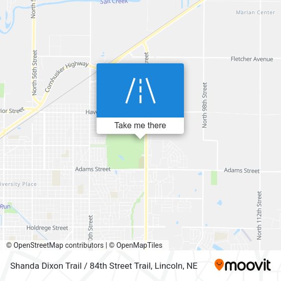 Shanda Dixon Trail / 84th Street Trail map