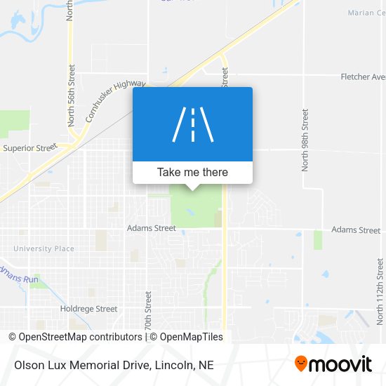 Olson Lux Memorial Drive map