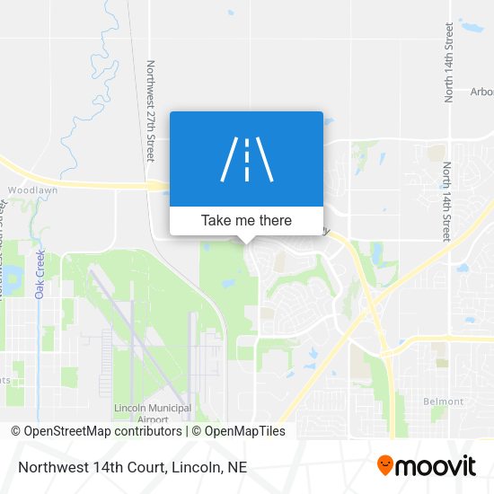 Northwest 14th Court map