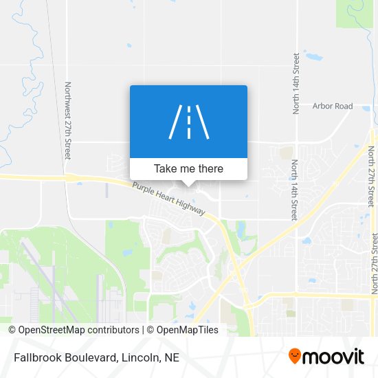 Fallbrook Boulevard map