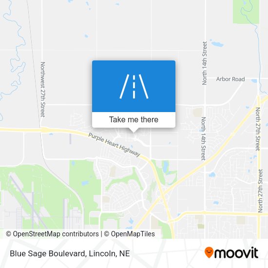 Blue Sage Boulevard map