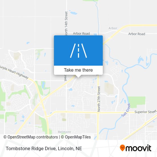 Tombstone Ridge Drive map