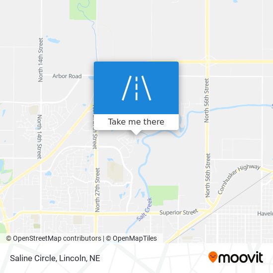 Mapa de Saline Circle