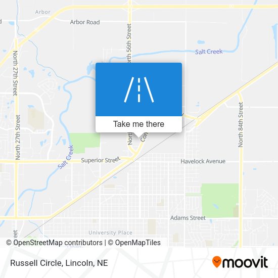 Mapa de Russell Circle