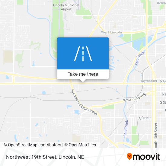 Northwest 19th Street map