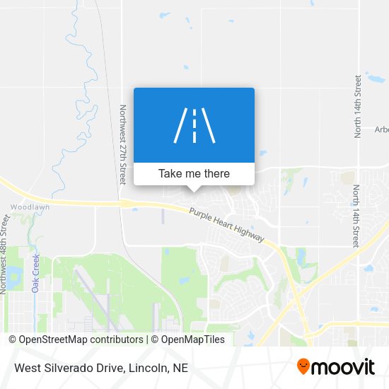 West Silverado Drive map