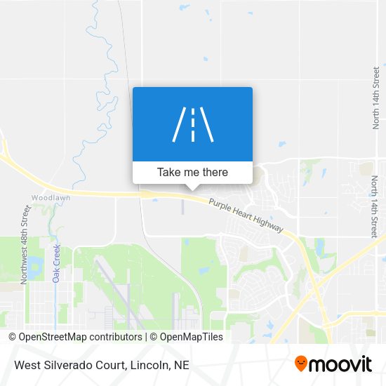 West Silverado Court map