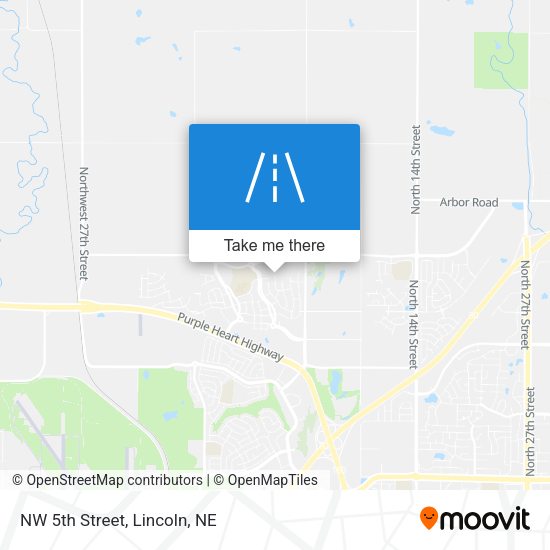 Mapa de NW 5th Street