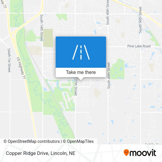 Copper Ridge Drive map