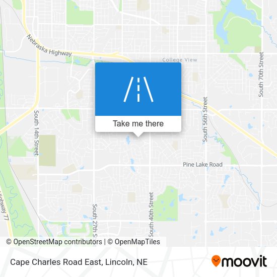 Mapa de Cape Charles Road East