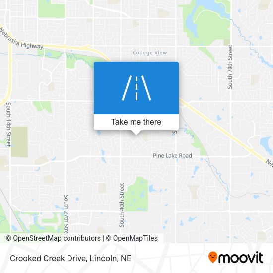 Crooked Creek Drive map