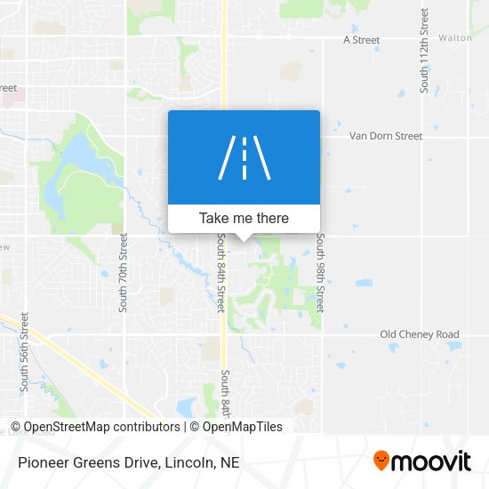 Pioneer Greens Drive map