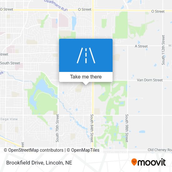 Brookfield Drive map