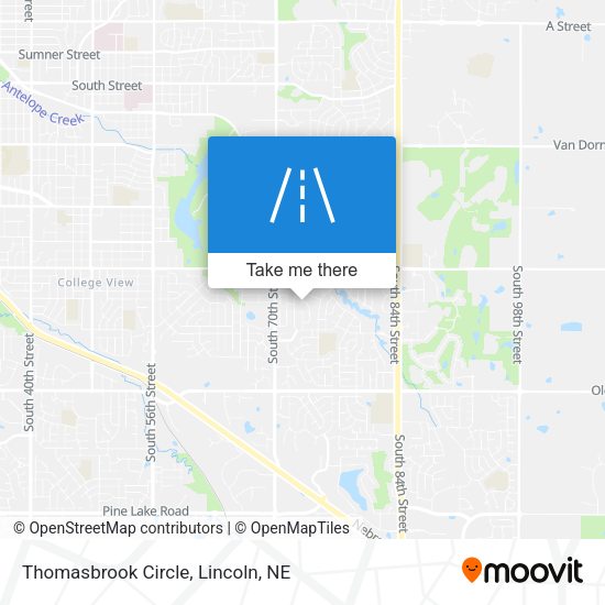 Thomasbrook Circle map