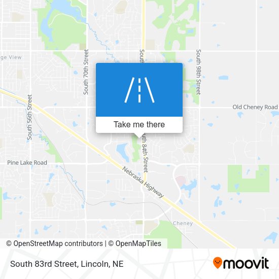 Mapa de South 83rd Street