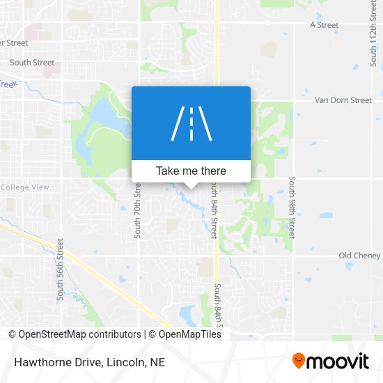 Mapa de Hawthorne Drive