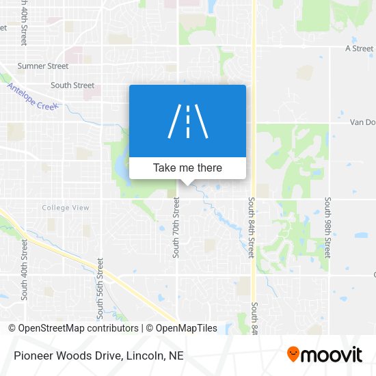 Pioneer Woods Drive map