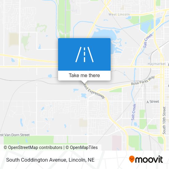 South Coddington Avenue map