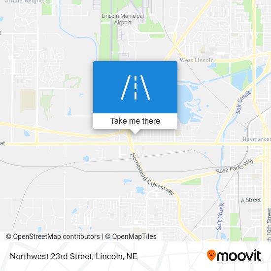 Northwest 23rd Street map