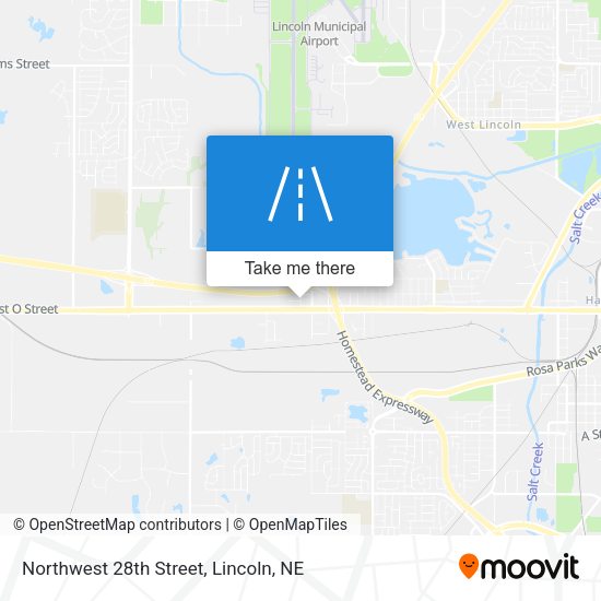 Northwest 28th Street map