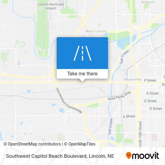 Southwest Capitol Beach Boulevard map