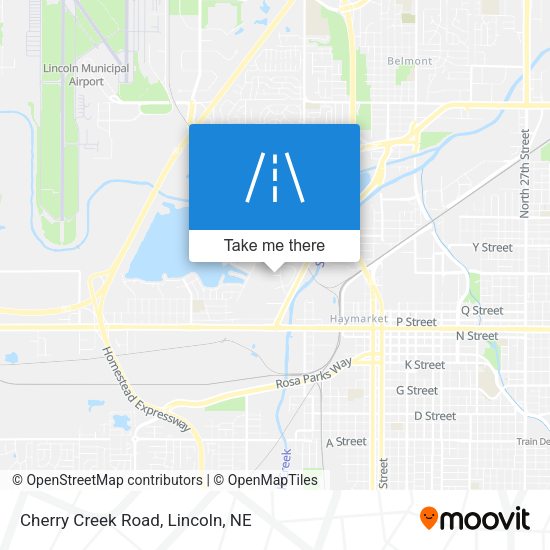 Mapa de Cherry Creek Road