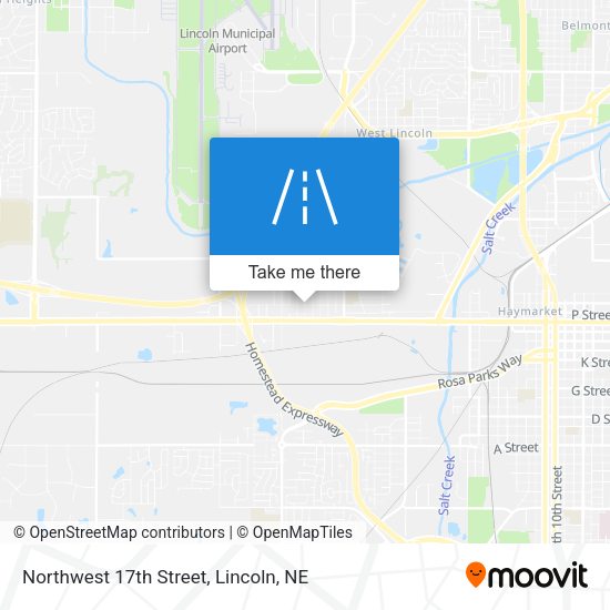 Northwest 17th Street map