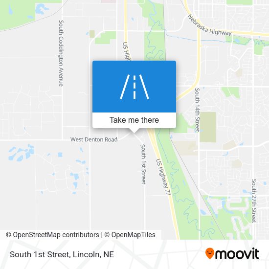 Mapa de South 1st Street