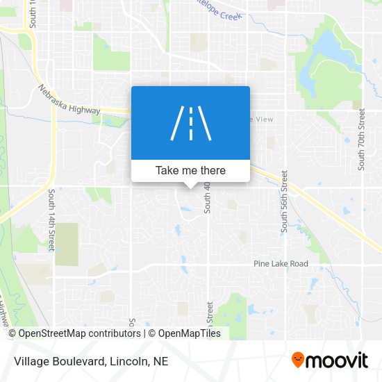 Village Boulevard map