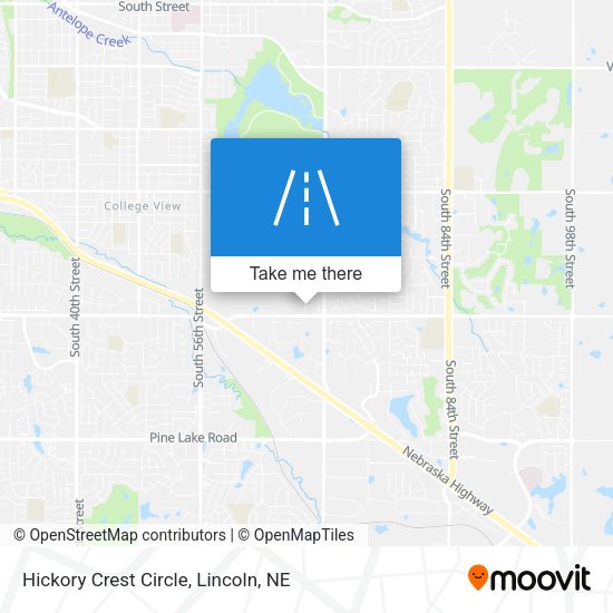 Hickory Crest Circle map