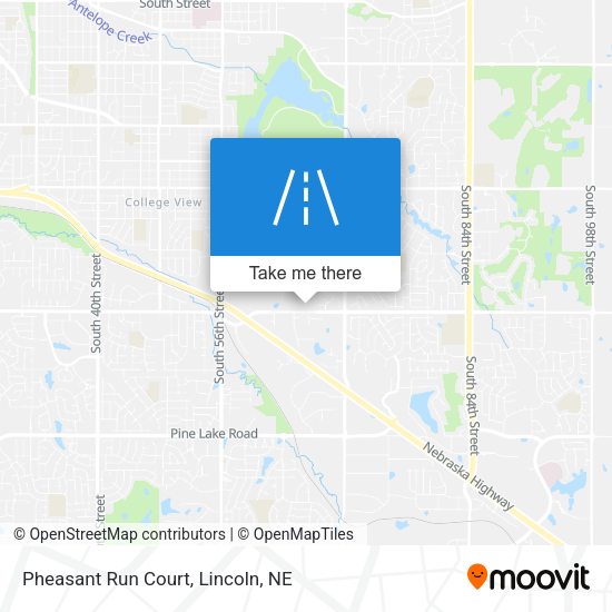 Pheasant Run Court map