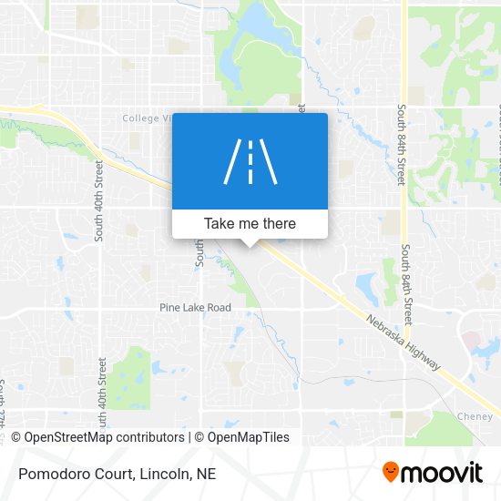 Pomodoro Court map
