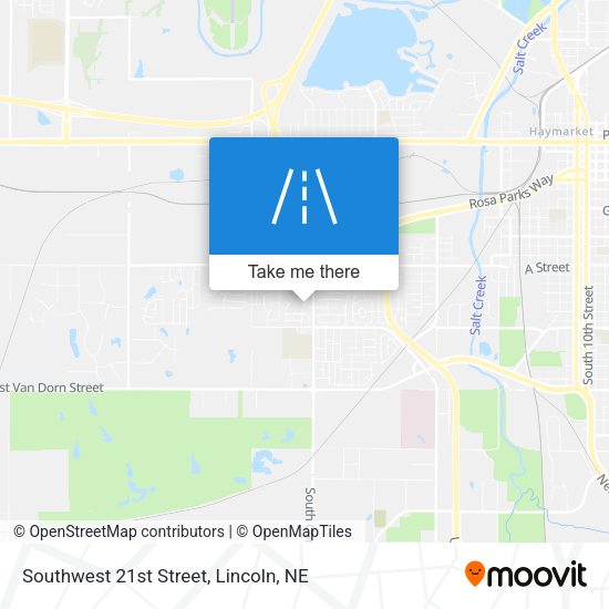 Southwest 21st Street map