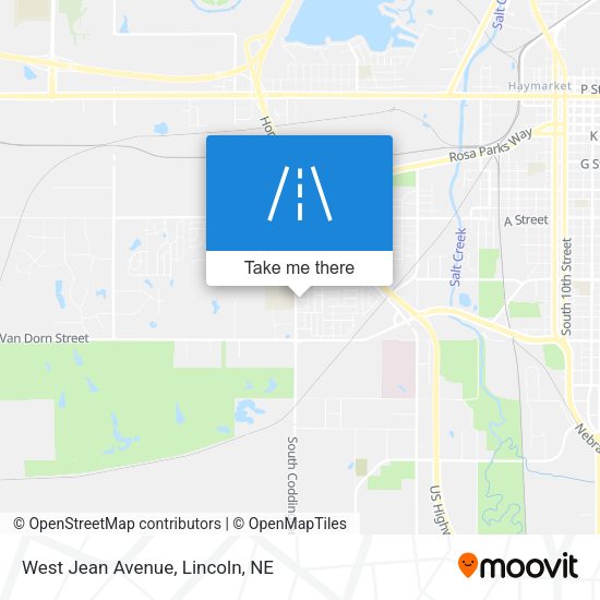 Mapa de West Jean Avenue