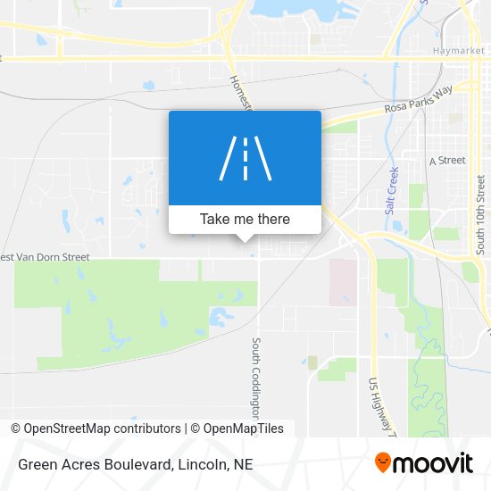 Green Acres Boulevard map