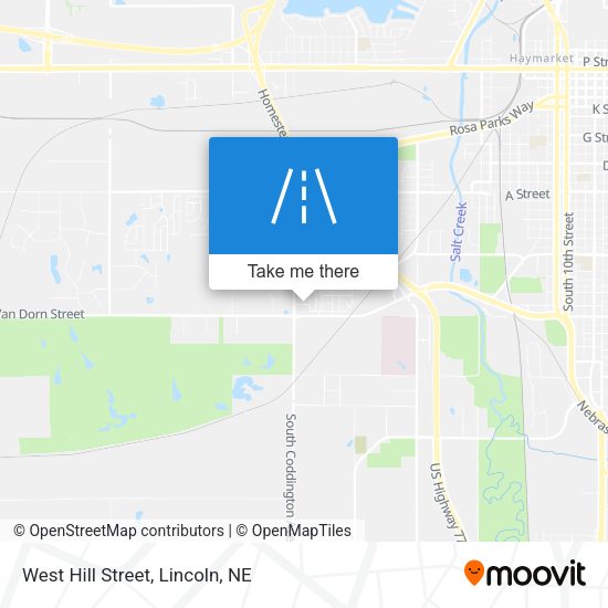 Mapa de West Hill Street
