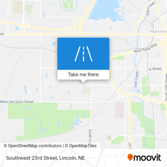 Southwest 23rd Street map