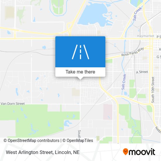 West Arlington Street map