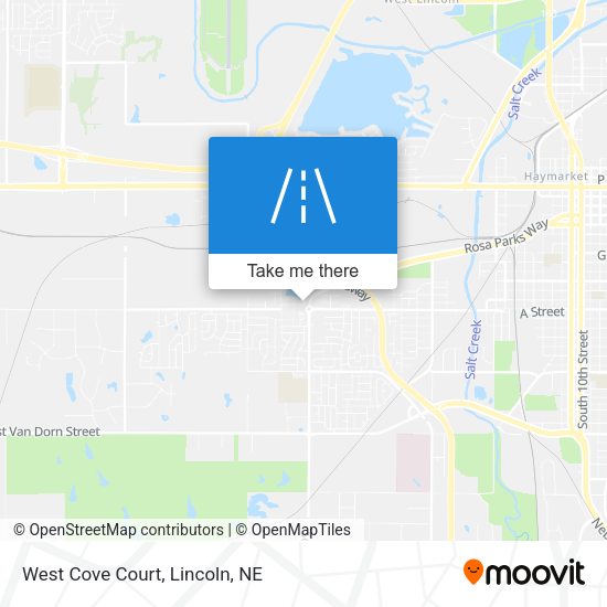 Mapa de West Cove Court