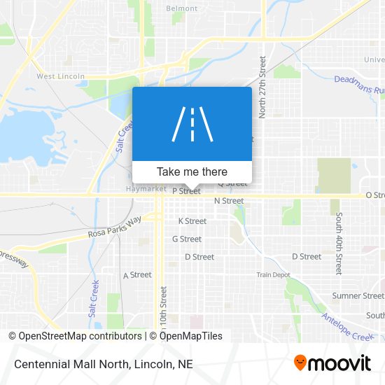 Mapa de Centennial Mall North