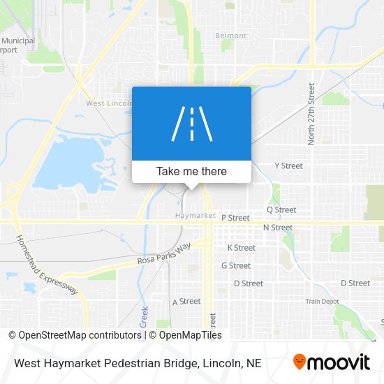 West Haymarket Pedestrian Bridge map