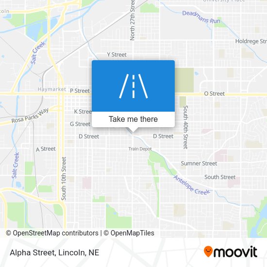 Mapa de Alpha Street